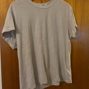 NWOT Buck Mason Women's Slub Easy Crew, Iight grey, sz L